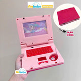 Đồ chơi máy tính laptop ANBEBE cho bé, máy tính bảng có chuột kèm đèn led cho bé từ 2-5 tuổi