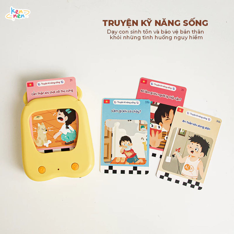 Máy đọc thẻ - máy đọc truyện song ngữ 100 truyện thơ Anh Việt