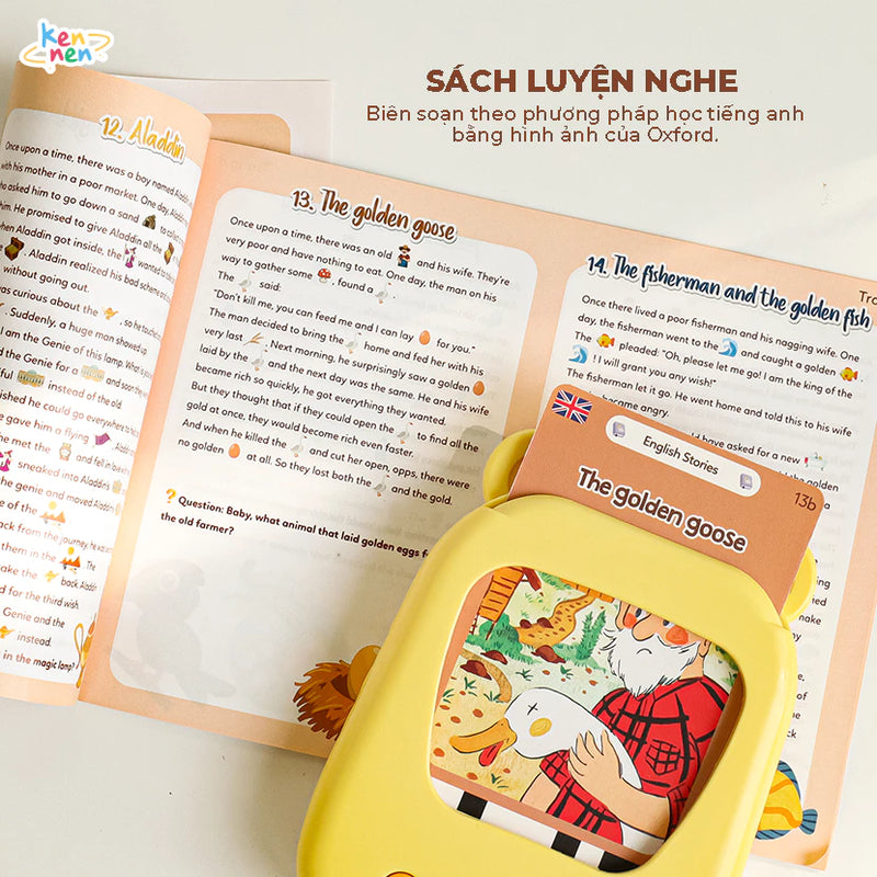 Máy đọc thẻ - máy đọc truyện song ngữ 100 truyện thơ Anh Việt