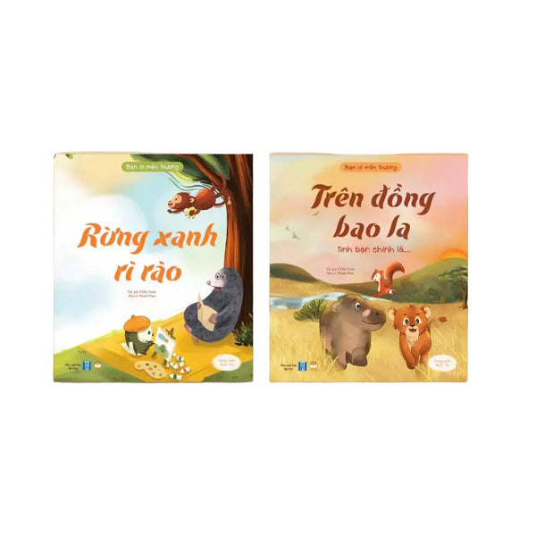 Combo Bạn ơi mến thương 2 cuốn (Rừng xanh Rì Rào, Tình bạn chính là) - Bìa cứng - Truyện kể trước giờ đi ngủ