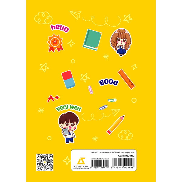 Takenote Ngữ Pháp Trọng Điểm Tiếng Anh Trung Học Cơ Sở