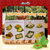 Sách Sắc màu Tết nguyên đán cho bé 0-3 tuổi tìm hiểu về phong tục Tết cổ truyền