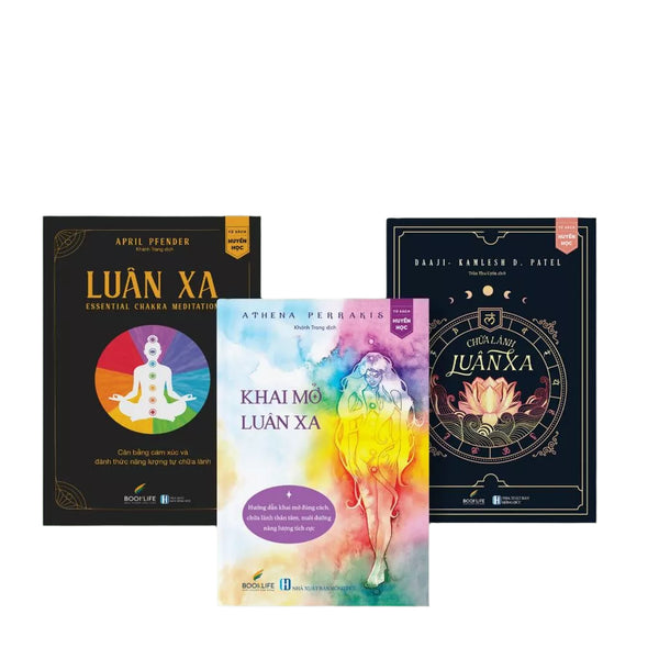 Combo 3 cuốn: Luân Xa + Chữa Lành Luân Xa + Khai Mở Luân Xa