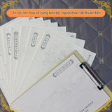 Album họa vẽ 84 vị Phật trong Chú Đại Bi nét mờ