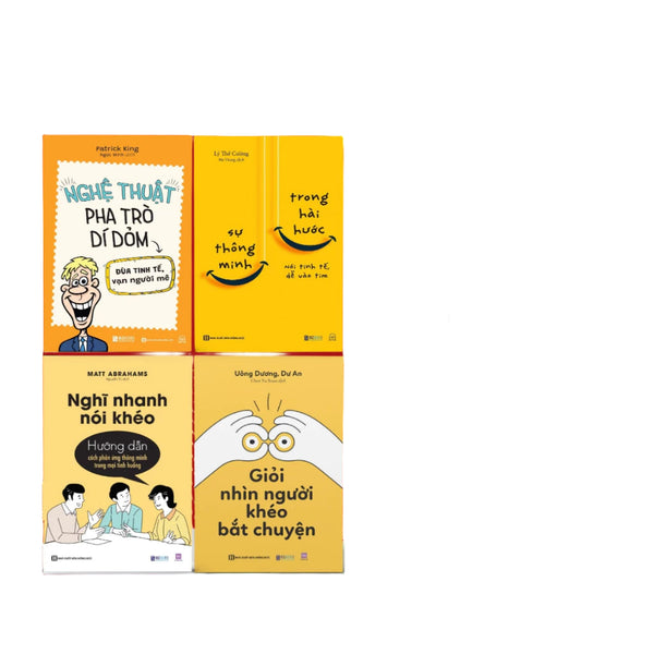 Sách Nghệ Thuật Pha Trò Di Dỏm, Sự Thông Minh Trong Hài Hước, Giỏi Nhìn Người, Khéo Bắt Chuyện, Nghĩ Nhanh Nói Khéo