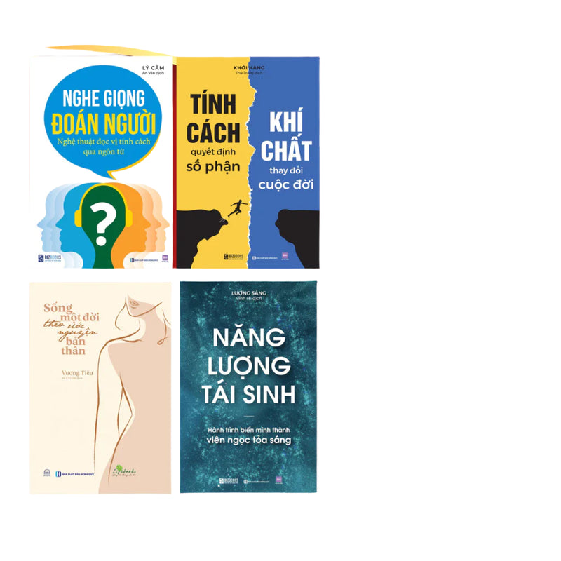 Sách Phụ Nữ: Nghe Giọng Đoán Người, Năng Lượng Tái Sinh, Sống Theo Ước Nguyện Bản Thân, Tính Cách Quyết Số Phận
