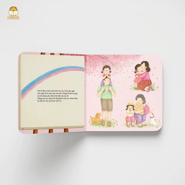 Cuốn Những sắc màu cảm xúc bồi cứng - Cho bé 1-6 tuổi