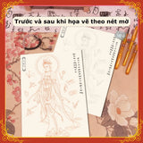 Album họa vẽ 84 vị Phật trong Chú Đại Bi nét mờ