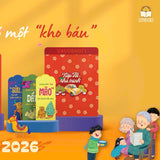 Set Nếp Tết nhà mình 2026 kèm phong bao và quà tặng độc quyền (6 lì xì, sticker, 2 hình lắp ghép con giáp)