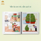 Hộp quà Tết tưng bừng cho bé độ tuổi 5+ gồm sách và set đồ chơi dân gian Ô ăn quan