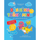 Bộ 4 cuốn "Dán hình thông minh cho bé 1-5 tuổi Sách tương tác vừa học vừa chơi"