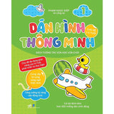 Bộ 4 cuốn "Dán hình thông minh cho bé 1-5 tuổi Sách tương tác vừa học vừa chơi"