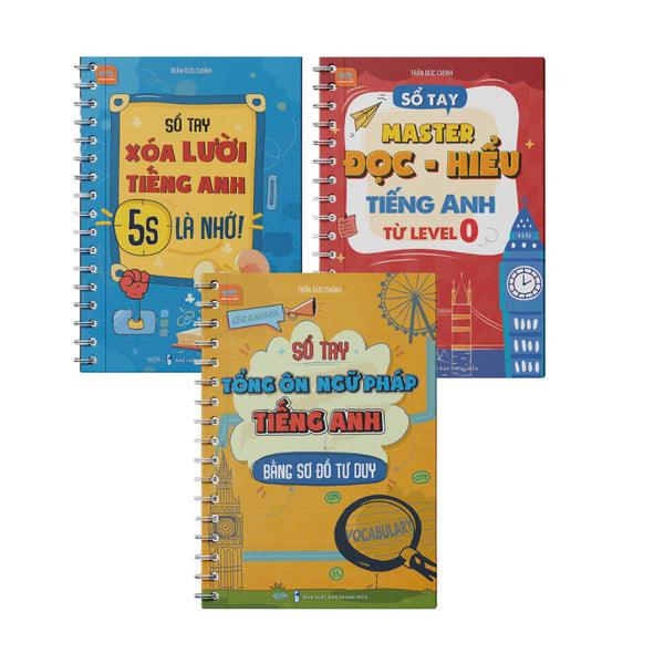 Combo 3 cuốn sách xóa lười tiếng Anh