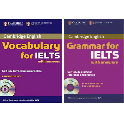 Combo 2 cuốn Vocabulary for Ielts - Grammar for Ielts (Kèm file nghe)