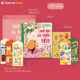 Sách Thơ Song Ngữ Mở Ra Là Thấy Tết Kèm Quà Tặng Cho Bé 0-3-6 Tuổi