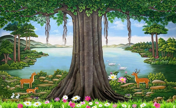 Tranh dán tường Cây Bồ Đề