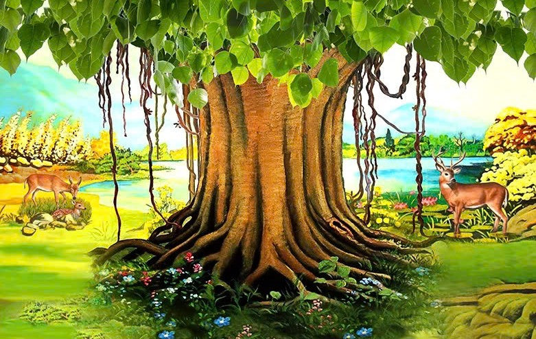 Tranh dán tường Cây Bồ Đề