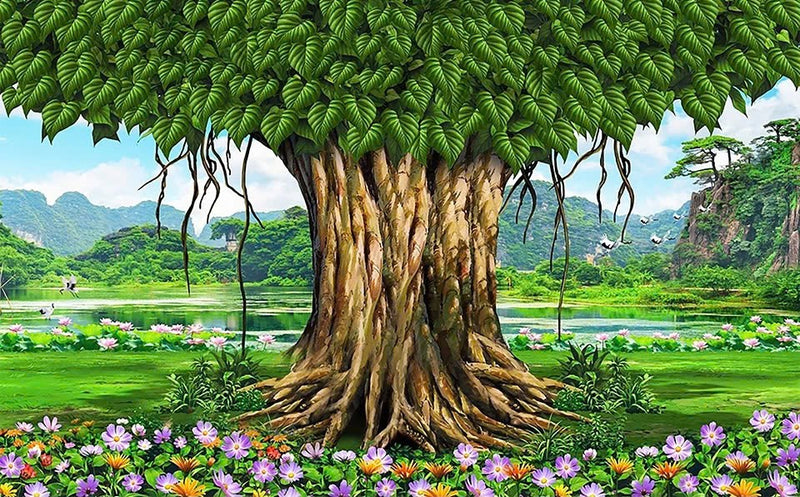 Tranh dán tường Cây Bồ Đề