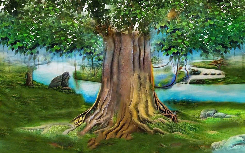 Tranh dán tường Cây Bồ Đề
