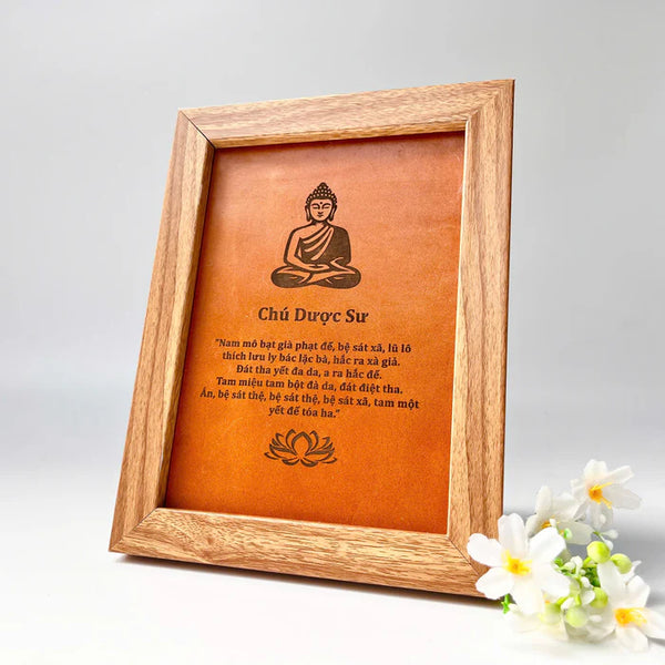 Tranh Chú Dược Sư – Bình an từ tâm