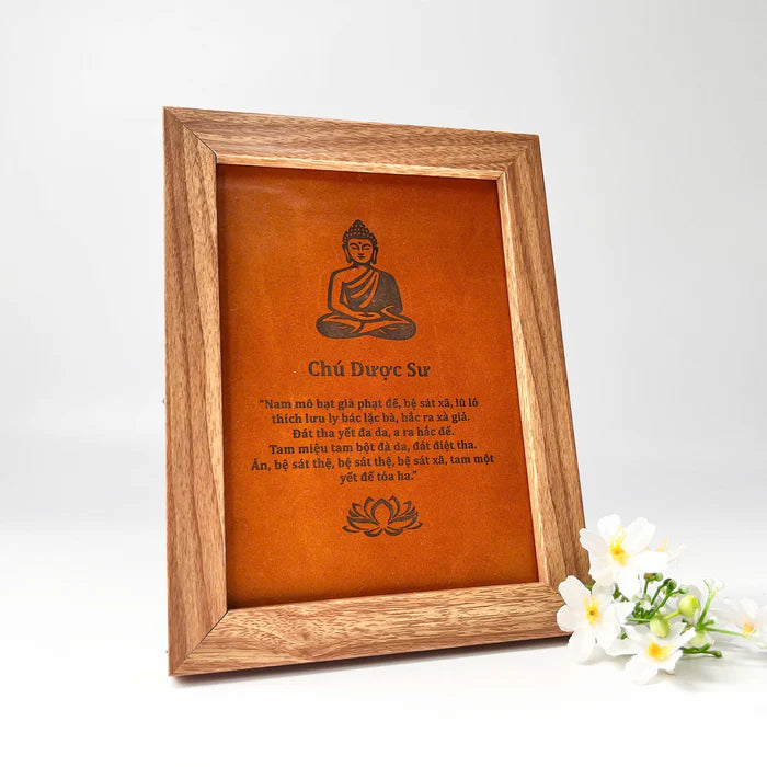 Tranh Chú Dược Sư – Bình an từ tâm