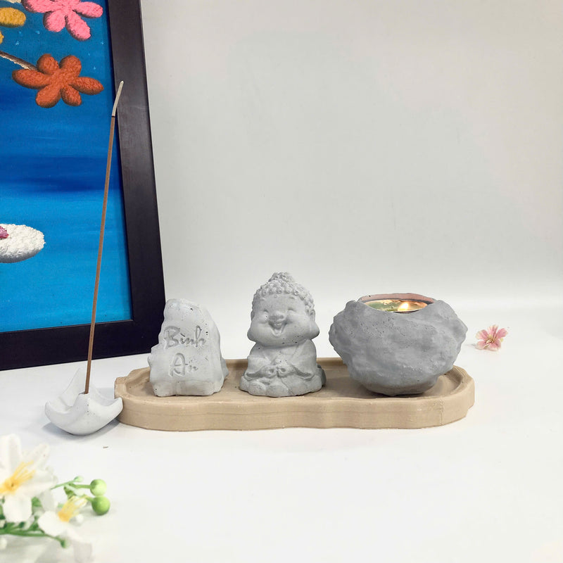 Bộ Trang Trí Thiền Tịnh Mini – Bình An Trong Tâm