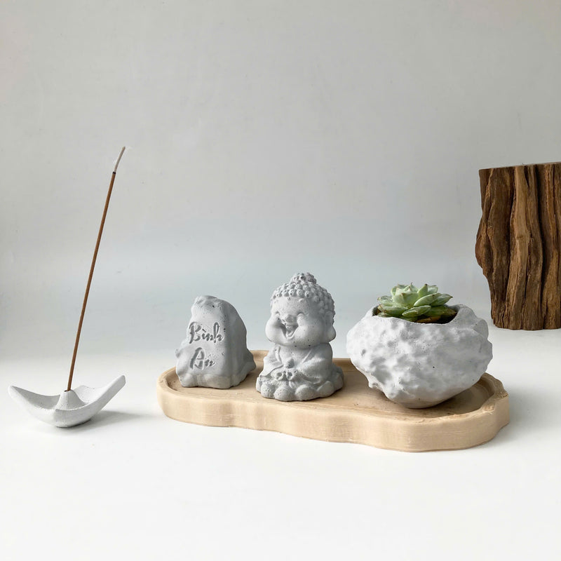Bộ Trang Trí Thiền Tịnh Mini – Bình An Trong Tâm