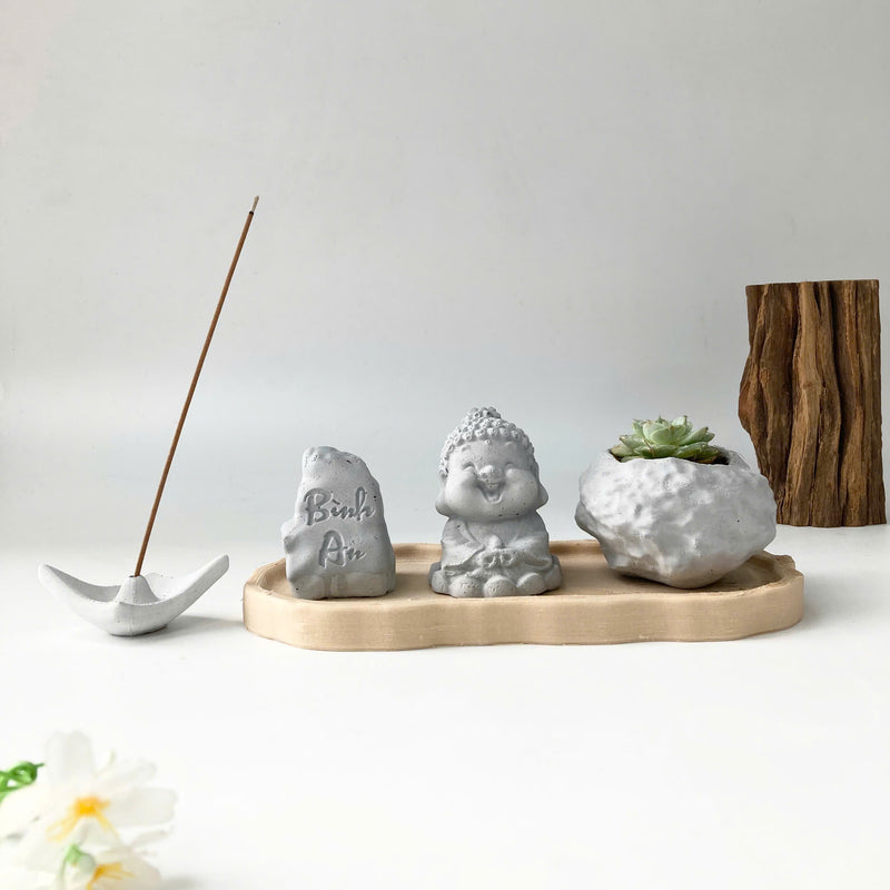 Bộ Trang Trí Thiền Tịnh Mini – Bình An Trong Tâm