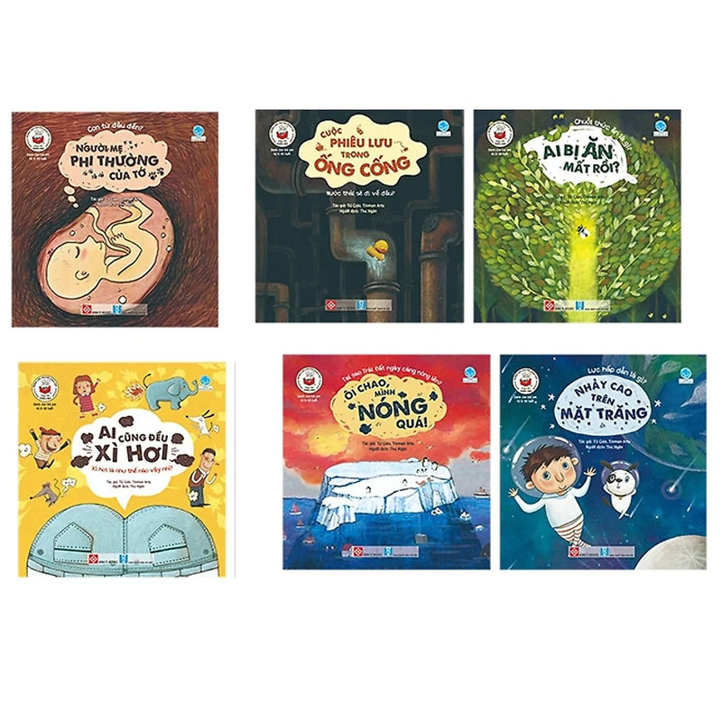 Cuốn sách mang đến kiến thức khái quát cho bé: Combo 6 Quyển Những Câu Chuyện Khoa Học Dành Cho Thiếu Nhi