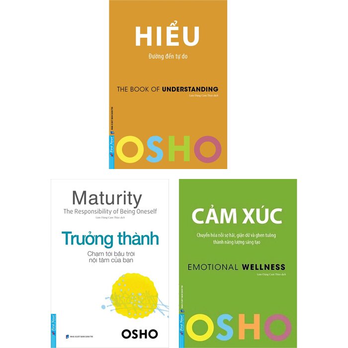 Combo Osho: Hiểu – Trưởng Thành – Cảm Xúc